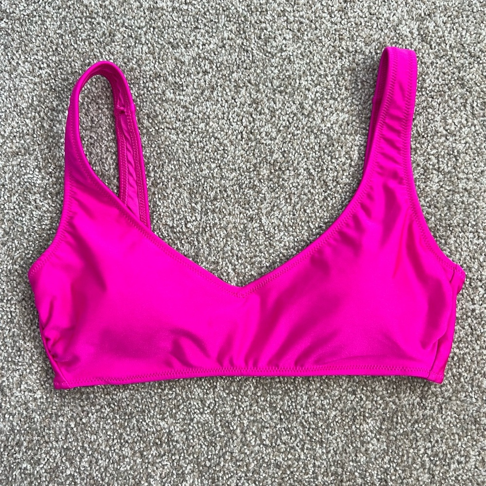 Vibrant Pink Bikini Top